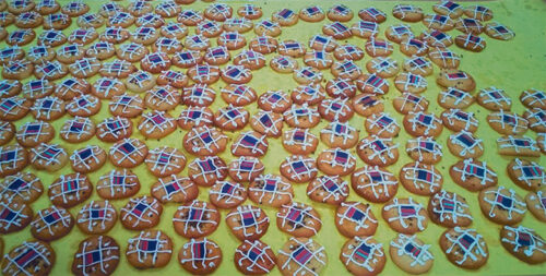 Kanepin tet&auml;s rahvar&otilde;iva kirjuga piskviite