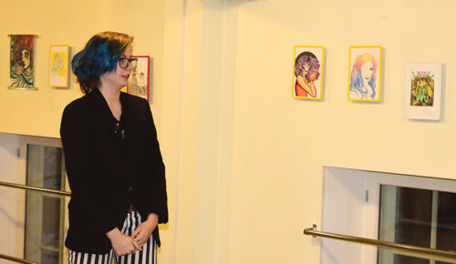 Noor&otilde; kunstnigu pildin&auml;&uuml;t&uuml;s P&otilde;lva raamadukogon