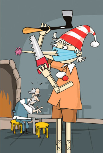 Parm tsuskas: Buratino pand maski ette