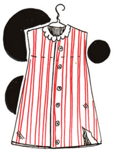 K&uuml;mme kleiti. Edim&auml;ne kleit