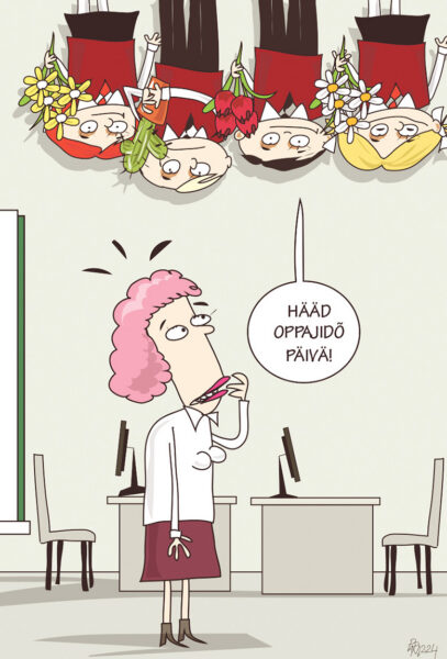 Parm tsuskas: hääd oppajidõ päivä!