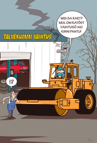 Parm tsuskas: talv&otilde;kummi vaihtus