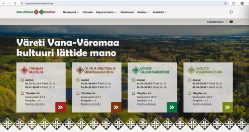 Vana-Võromaa muusõummõl om vahtsõnõ ütine kodoleht