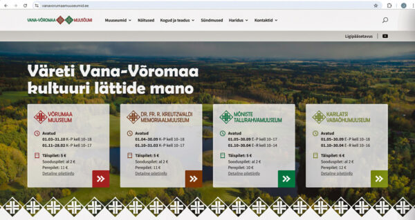 Vana-Võromaa muusõummõl om vahtsõnõ ütine kodoleht