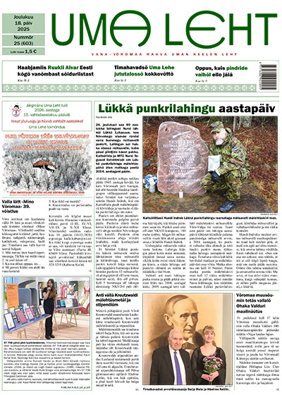 Nummõr 603 – Joulukuu 18. päiv 2025